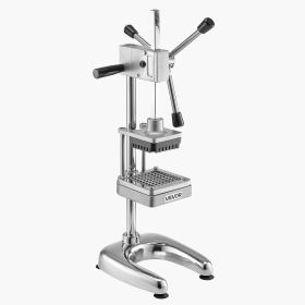 VEVOR Commercial French Fry Cutter, Stainless Steel Vegetable Fruit Chopper with 3 Replacement Blades 1/2-Inch 3/8-Inch 1/4-Inch